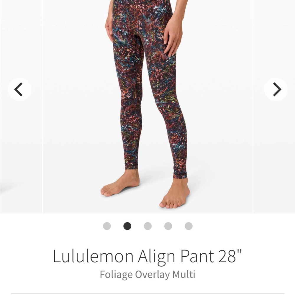 Lululemon • Align Pant II Foliage Overlay Size 6